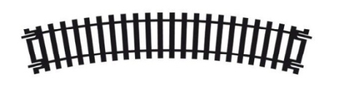 Hornby R606 - 1: 76 - Gebogene Gleis, 190 mm, R2